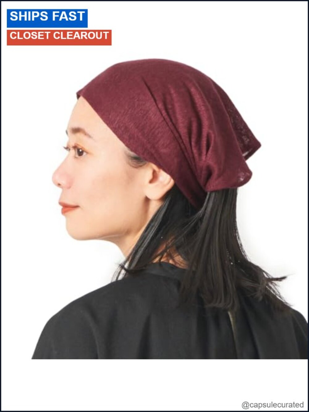 Linen Headband Bandana Elastic One Size Fits All Adult